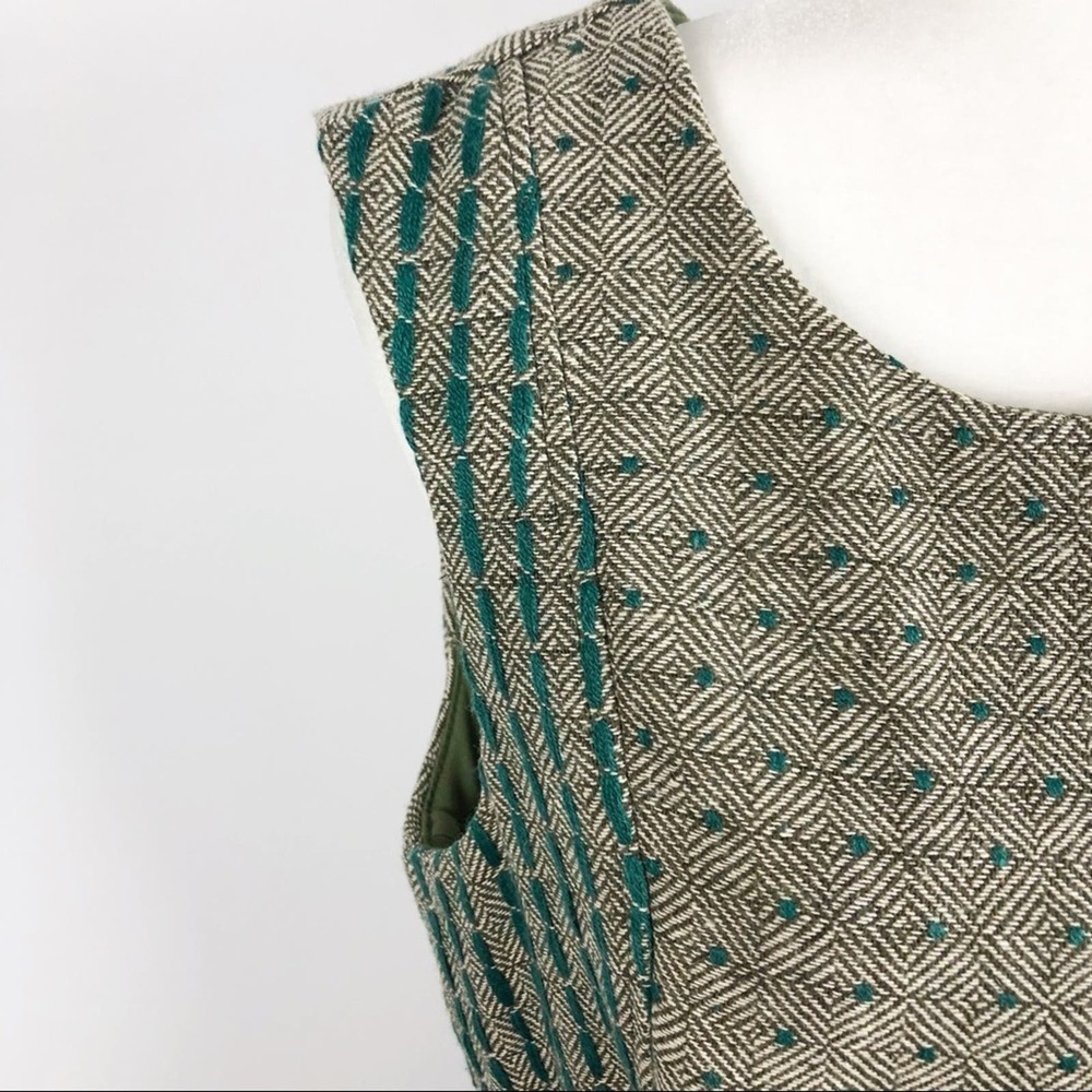 New Coconinno Vintage Berkeley Sleeveless Sweater Dress Size XL Green Wool - Picture 4 of 16